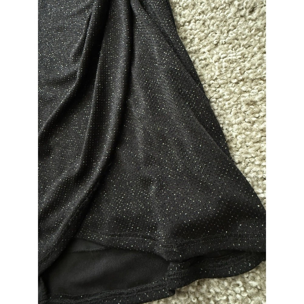 B Darlin Black Glitter Cocktail Dress Women's Small Party Glam Whimsigoth Dark - Picture 2 of 6